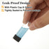 100 Pack Clear Glass Vials, 4ml with Black Plastic Screw Caps, Leak-Proof Bottles for Essential Oil, Reagent