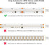 FCOB 12mm 3Pin WS2811 720LED/m 22AWG 3Pin COB Connectors Kit for RGB Smart IC Strip, L-Shaped Corner Connector/Gapless