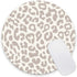 Nphuriy 7.97.90.12 inches Mouse Pad, Grey Leopard Mouse Pad, Washable Round Cloth Mousepad for Gaming Office Laptop