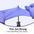 Disposable Nitrile Exam Gloves, 3mil, Medium, Box of 100, Violet Latex-Free for Medical & Food-Safe