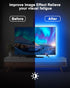 Daymeet LED Lights for TV 40-65 inch TV Behind Lighting, 13.1ft TV Led Backlight TV Led Light Strip, USB Powered RGB Led TV Lights Behind with Remote, Music Sync Bluetooth APP Control for Bedroom by Daymeet