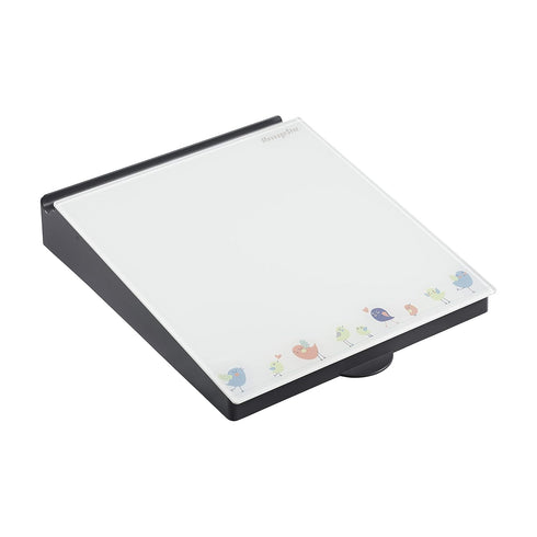 ECR4Kids MessageStor Memo Station - Dry-Erase Glass Board Desk Organizer, Birds