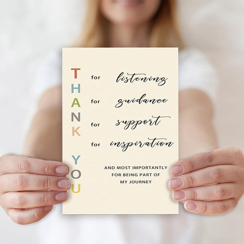 Funny Thank You Card to Teacher,Unique Appreciation Thank You Gifts for Mentor, Coach, Educator,Friends, Great Thank