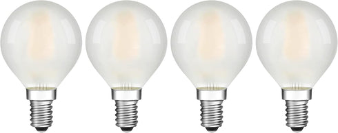 Frosted E12 LED Chandelier Light Bulbs- Candelabra Base 2700K Soft Warm White