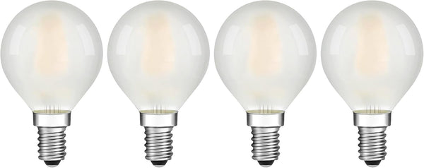 Frosted E12 LED Chandelier Light Bulbs- Candelabra Base 2700K Soft Warm White