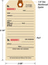SmartSign 5.25 x 2.625 inch Numbered Repair Tags (Pack of 100) with Pre-Attached String, 10 Point Manila Cardstock