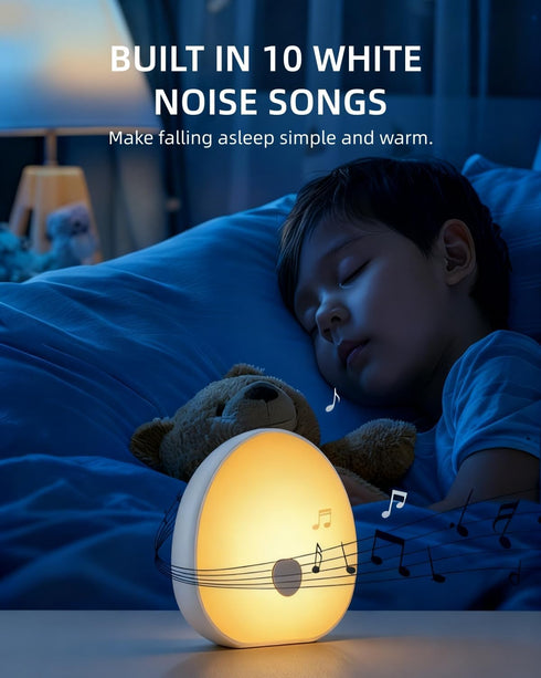 10 7 Dimmable Portable Sleep Sound Machine Night Light White Noise Machine with Soothing Sounds & Colors Night Light