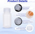 PATIKIL 12 Pcs 60ml Reagent Bottles, PP Wide Mouth Round with Screw Cap for Lab Liquid Storage