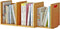 Expandable Desktop Bookshelf Organizer, Counter Bookcase Desk Storage Rack for Office Supplies, Kitchen, Bathroom (Size