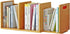 Expandable Desktop Bookshelf Organizer, Counter Bookcase Desk Storage Rack for Office Supplies, Kitchen, Bathroom (Size