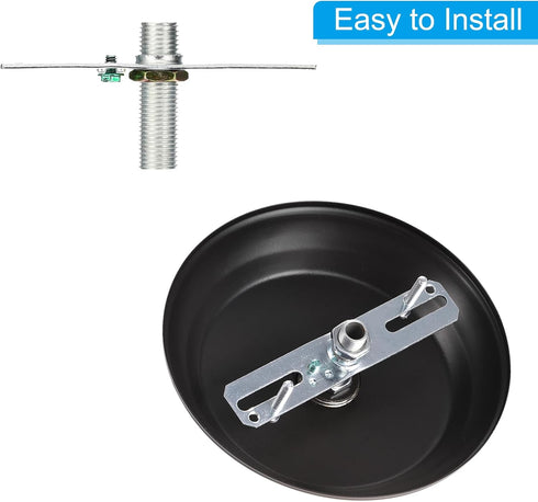 4" 4 Set 1/8IP 1/4IP Set PATIKIL Light Crossbar Kit, Universal Light Fixture Mounting Bracket with and Tap Center Hole