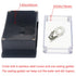 Junction Box IP65 Waterproof ABS Plastic Electrical Project Case with Clear Cover, Fixed Ear 6.22x3.54x2.36 inch (158 x