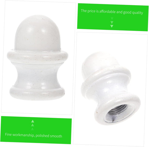 2pcs Chic Light Finial Decor Knob Stylish Lampshade Holder for Table and Floor Lamps Elegant Light Accessory