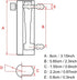 Hilitand Gas Flowmeter, 0-3LPM Meter with Control Valve for Oxygen Air Gas