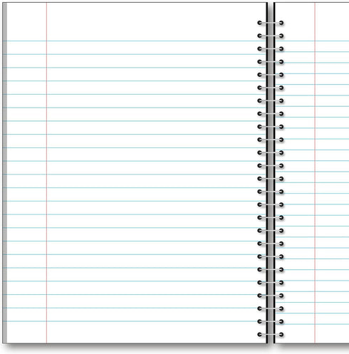 iScholar 3-Subject Wirebound Notebook, 120 Sheets, Wide Ruled, 10.5 x 8-Inches, Cover Color May Vary