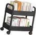 DIMITU Fashionable Rolling Storage Cart Organizers with 3 Tiers Multipurpose Utility Trolley Portable