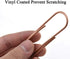 HAHIYO Extra Large Paperclips 4" (100mm), 25 Pack Sturdy Vinyl Coated in Assorted Colors