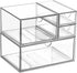 Makeup Drawer Organizer with 4 Drawers, Desk Storage for Office, Bathroom, Bedroom, Jewelry, and Stationery