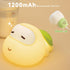 3 Big Head Turtle Night Light, Cute Anime Turtles Lamp with Timer, Levels Touch Dim Baby Night Light for Nursery