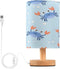 ALAZA Cute Blue Crab Bedside Table Lamp with USB Port for Bedroom
