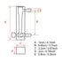 LZQ-7 Flowmeter with Control Valve 1-10LPM for Unidirectional Gas/Oxygen/Air Measure, 8mm Barbs