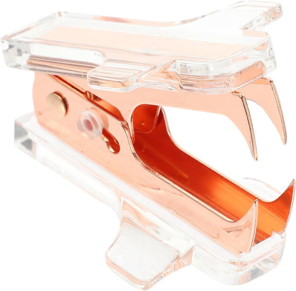 Ciieeo Heavy Duty Stapler - Multipurpose Tool with Office Staple Removers and Nail Puller, Rose Gold Handheld