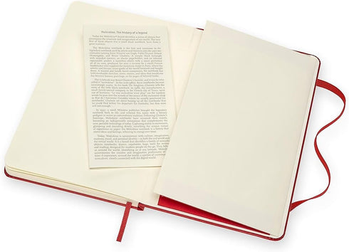 Moleskine Art Sketchbook, Hard Cover, Large (5" x 8.25") Plain/Blank, 104 Pages, Scarlet Red