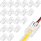 COB LED Strip to Wire Connector, 20 Pieces Waterproof Adapter Connectors for Solderless LED Light Strip (2 Pin, 8 mm)
