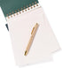 Eccolo Lined Top Spiral Notebook, Flexi-Cover Steno Pad with Pen, 240 Perforated Pages, A5 Notepad, Green