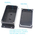 Zulkit Junction Box, ABS Plastic Dustproof Waterproof IP65 Electrical Boxes Project Enclosure, Black (Pack of 2)