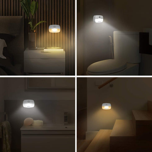 ZISUYU Closet Motion Sensor Light Indoor Led Night Light Stick on Nightlight Battery Operated Lights for Hallway Stair