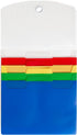 Smead Cascading Poly Wall File Folder, 5 Folder Pockets, Letter Size, Bright Colors (92050)