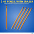 1InTheOffice Pre Sharpened Pencils #2, Pencils with Eraser, 2 HB, Wood-Cased, Black Lead, Yellow Barrel (144) by 1InTheOffice