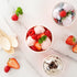 8-Ounce 50 Frozen Coppetta Dessert Cups, Disposable Ice Cream Cups - Lids Sold Separately, Sturdy, Red Paper Yogurt