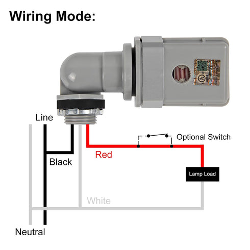 AITRIP 4-Pack 120VAC 50/60 IP54 Dusk to Dawn Sensor Photoelectric Switch,Photocell Sensor for Outdoor Lights, Hz
