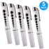 NOVAMEDIC 5 Pack LED Pen Light with Pupil Gauge, Reusable Medical Diagnostic Penlight for Doctors Nurses EMTs