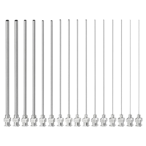 PATIKIL Blunt Tip Dispensing Needle, 16 Pcs 4 Inch Stainless Steel Liquid Dispenser Needles with Lure Lock
