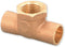 Everflow Supplies CCFT0001-NL C X C X F No Lead Cast Brass Tee Fitting with Solder Cups, 1"