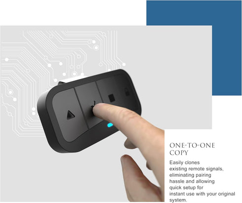 300-916MHz Bluetezeit Remote Control with Visor Clip, Car Universal Remotes for Sliding Gate/Garage Door/Swing