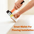 Rubber Mallet Hammer Double Faced Soft Mallet, 40mm Diameter with 10.4" Soft Fiberglass Handle
