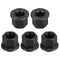 uxcell M12 Flange Hex Nuts, 5pcs Grade 10.9 Carbon Steel Black Oxide Finished