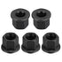 uxcell M12 Flange Hex Nuts, 5pcs Grade 10.9 Carbon Steel Black Oxide Finished