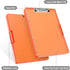 Clipboard with Storage, 8.5x11" Clip Boards with 2 Storage Cases, Heavy Duty Plastic, Folio & Side-Opening, Orange