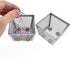 HAHIYO Stackable Paper Clip Mesh Holder Cup, 2 Pack Silver Paperclip Holder for Desk Drawer Organizer