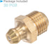 Brass Straight Grease Fitting M10x1mm Metric Hydraulic Grease Nipple - 20 Pieces for Replacing Missing Oil Fitting