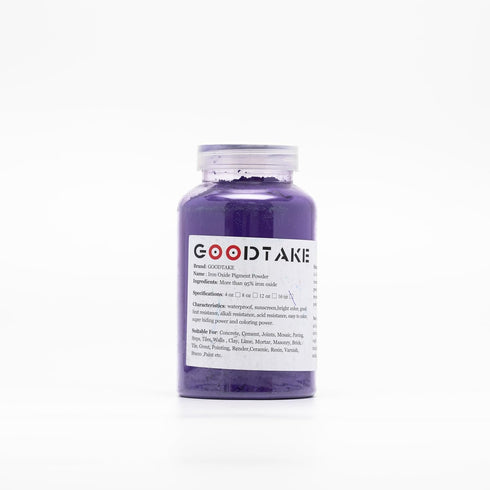GOODTAKE Purple Iron Oxide, Concrete Pigments for Artistic and Decorative Painting, Cement Dye for Various Applications