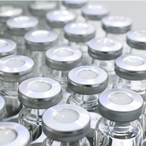ALWSCI Borosilicate Glass Clear Flat Bottom Vial - 20 ml Capacity, Beveled Finish (Case of 100)