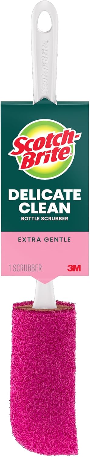 Scotch-Brite Water Bottle Scrubber, Safe On Glass, Plastic and Stainless Steel
