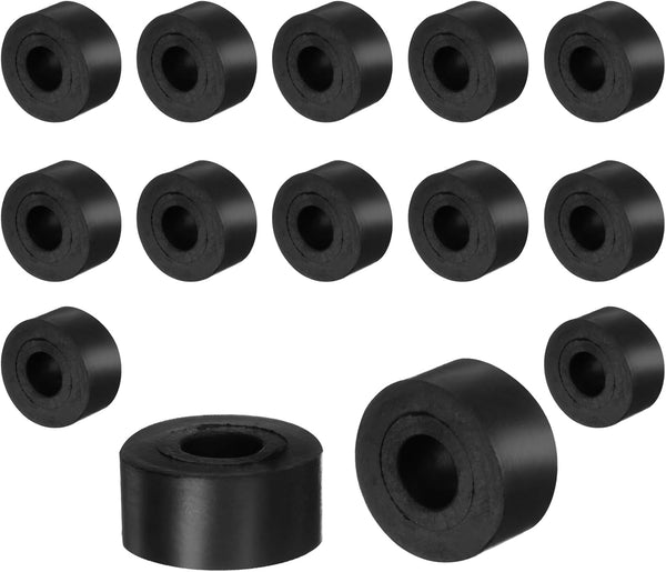 uxcell 16pcs Rubber Spacers, 20mm OD x 8mm ID x 10mm Height Round Anti Vibration Spacer for Home Car Accessories