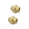 Aolemi Brass Pipe Fitting Coupling, 1/2" x 1/2" Female Pipe Fittings Union, 2 PCS NPT Female Fitting Threads Adapter
